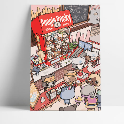 Poogie Pocky Big Print (12"x18")