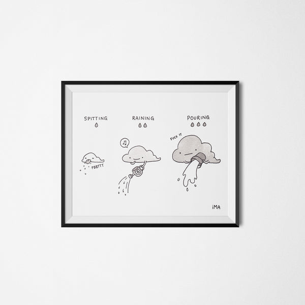 Rain Levels Ink Print