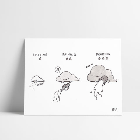 Rain Levels Ink Print