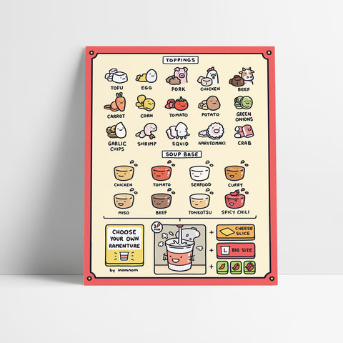 Choose your own Ramenture Art Print