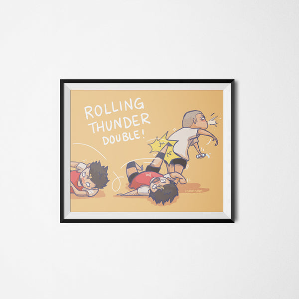 Rolling Thunder Double Art Print