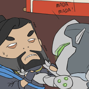 Overwatch Shimada Pity Genji Hanzo art print close up