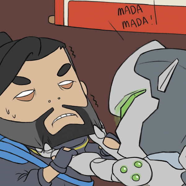Overwatch Shimada Pity Genji Hanzo art print close up