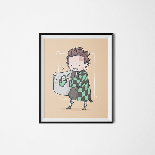 Smol Nezuko Art Print