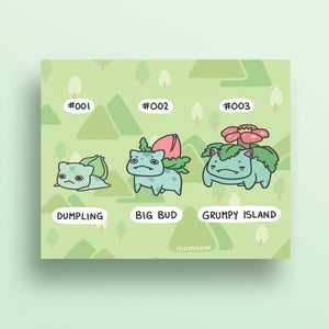 Starter Pokemon: Bulbasaur Art Print