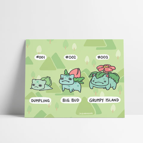 Starter Pokemon: Bulbasaur Art Print