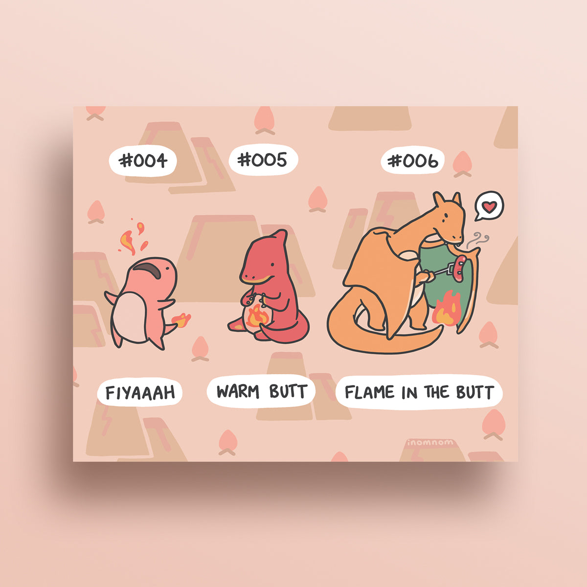 Starter Pokemon: Charmander Art Print