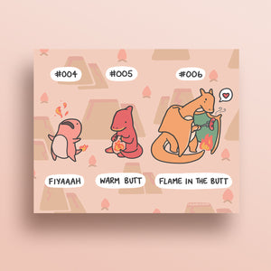 Starter Pokemon: Charmander Art Print