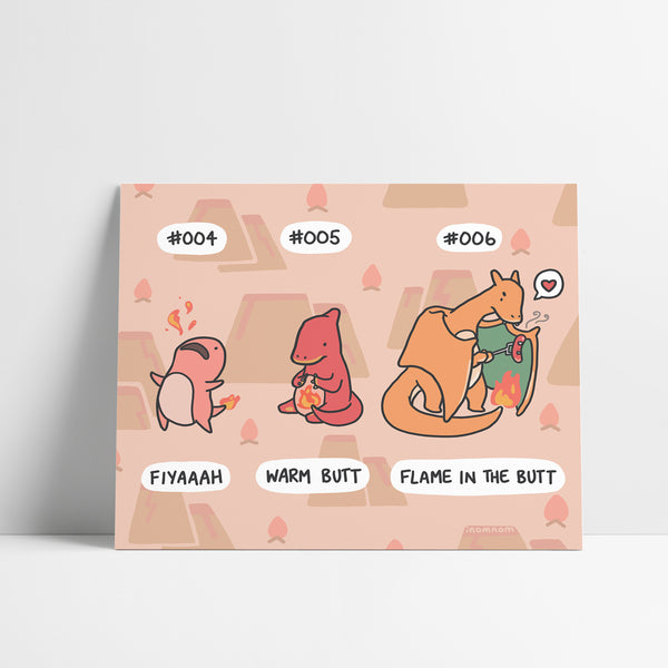 Starter Pokemon: Charmander Art Print