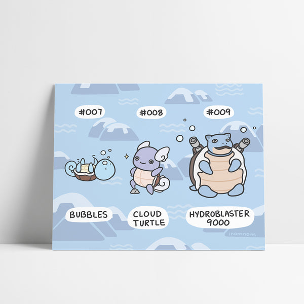 Starter Pokemon: Squirtle Art Print