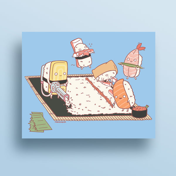 Sushi Making Sushi Art Print