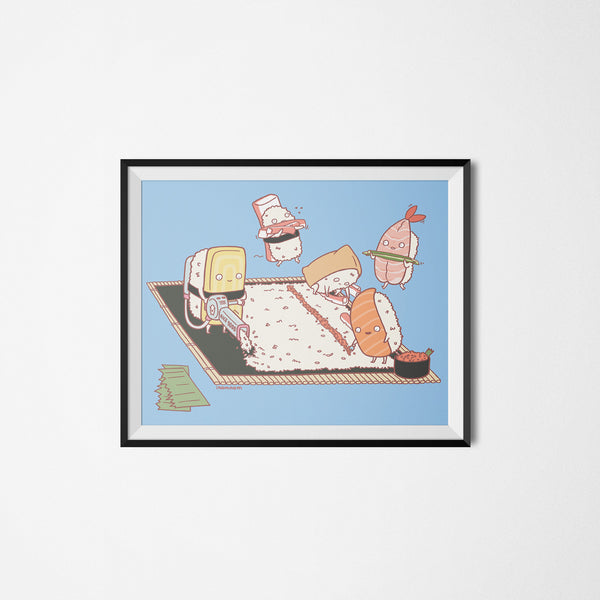 Sushi Making Sushi Art Print