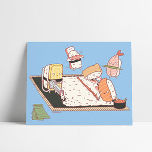 Sushi Making Sushi Art Print