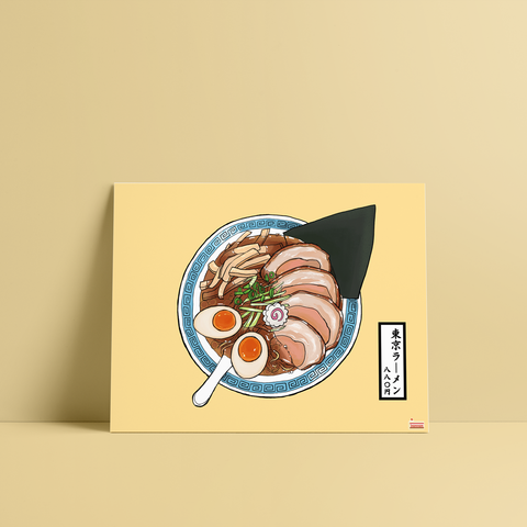 Tokyo ramen art print