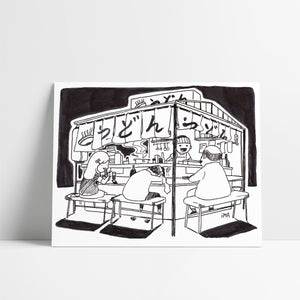 Udon Shop Ink Print