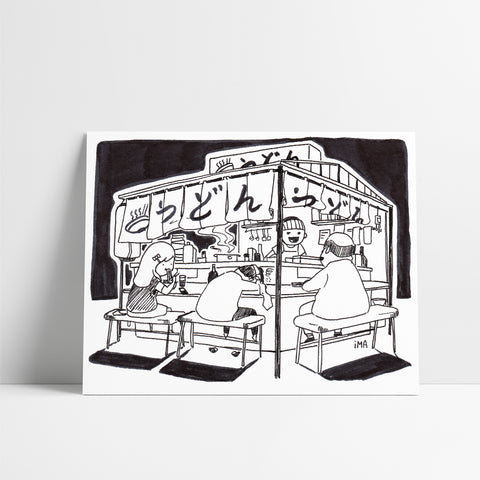 Udon Shop Ink Print