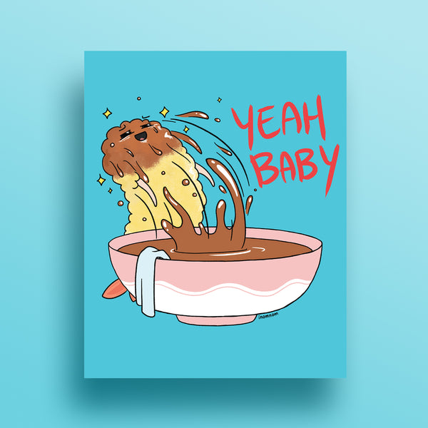 Yeah Baby! Tempura Art Print