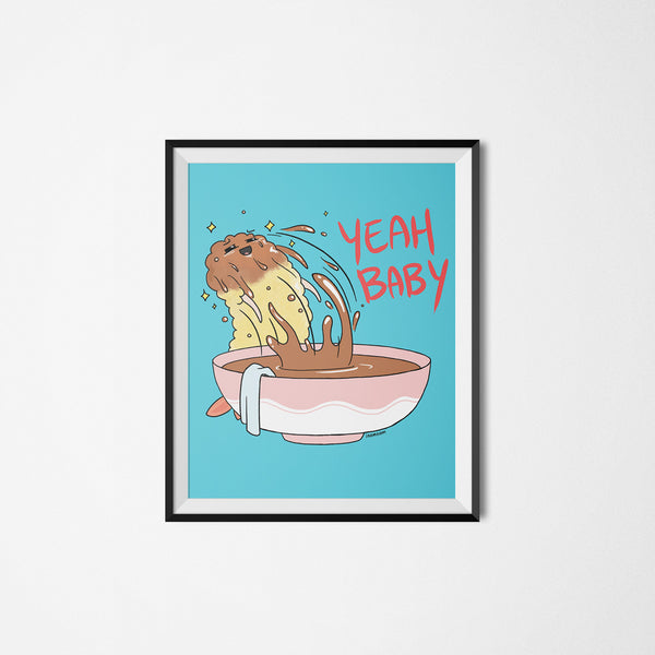 Yeah Baby! Tempura Art Print