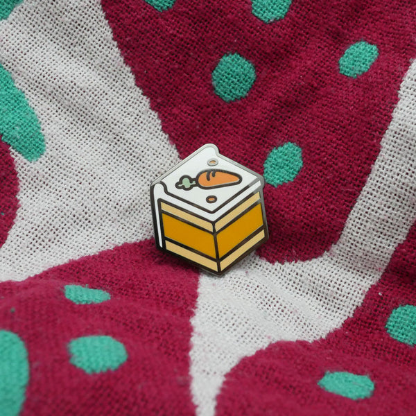 Carrot Cake Enamel Pin