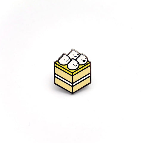 Lemon Meringue Cake Enamel Pin