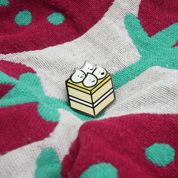 Lemon Meringue Cake Enamel Pin