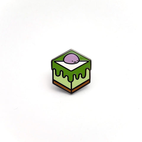 Matcha Taro Cake Enamel Pin
