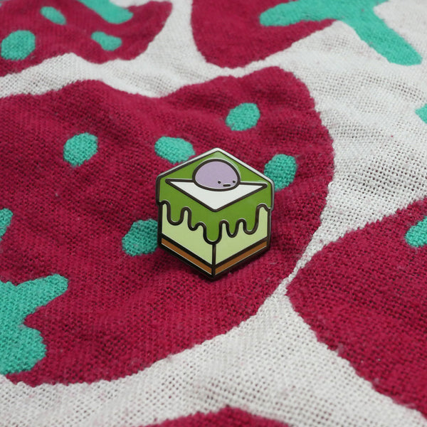 Matcha Taro Cake Enamel Pin
