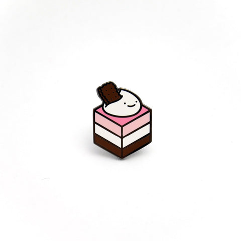 Neapolitan Cake Enamel Pin