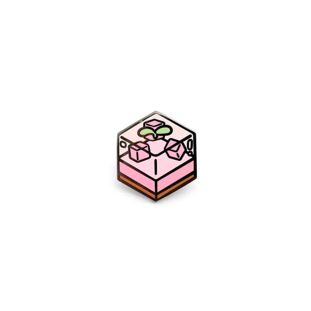Peach Jelly Cake Enamel Pin