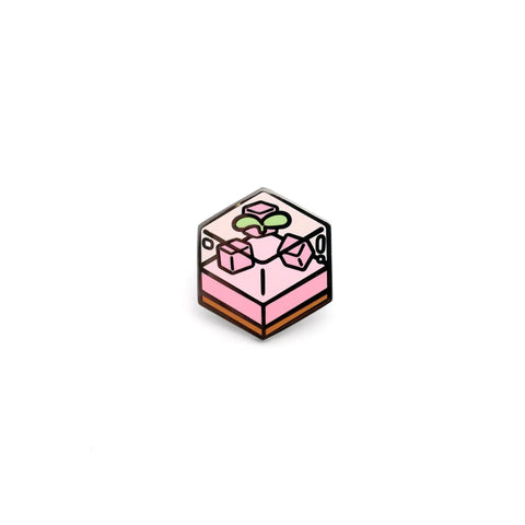 Peach Jelly Cake Enamel Pin