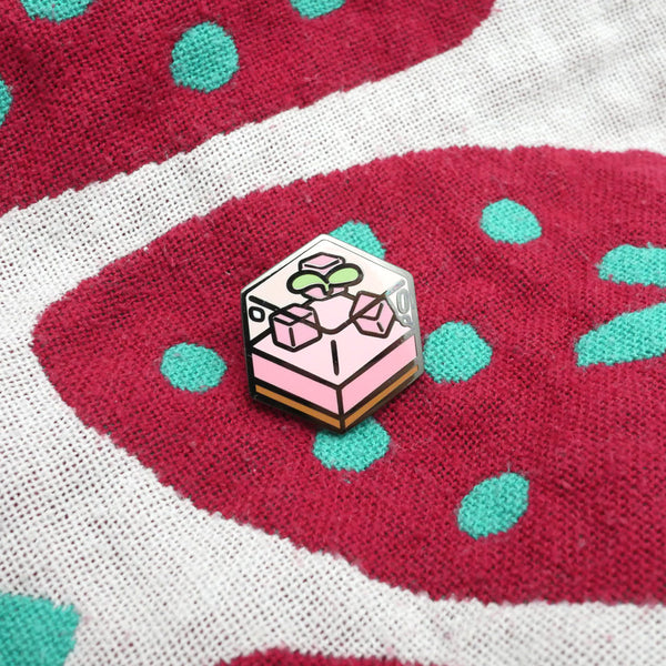 Peach Jelly Cake Enamel Pin