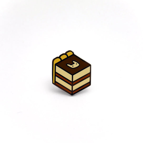 Bunny Tiramisu Cake Enamel Pin