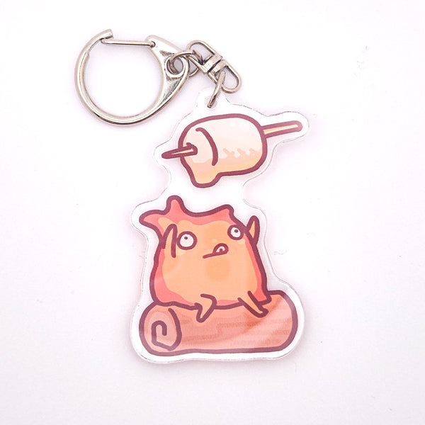 Calcifer Campfire Keychain