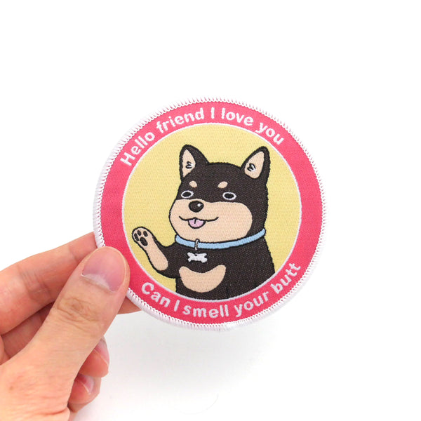 Smell Your Butt Dog Iron-On Patch