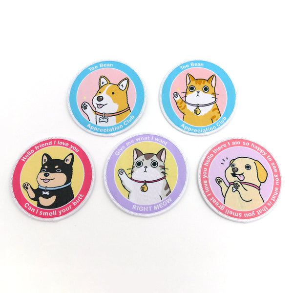 Toe Bean Appreciation Club: Dog Edition Iron-On Patch