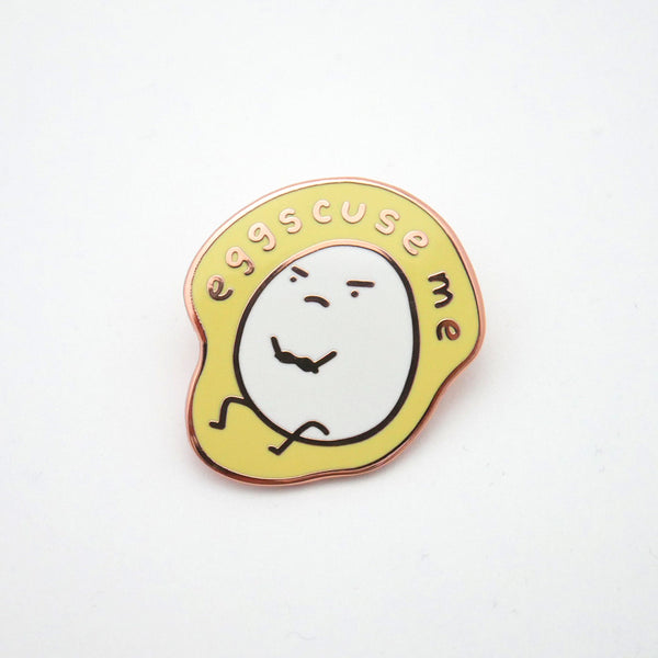 Eggscuse Me Enamel Pin