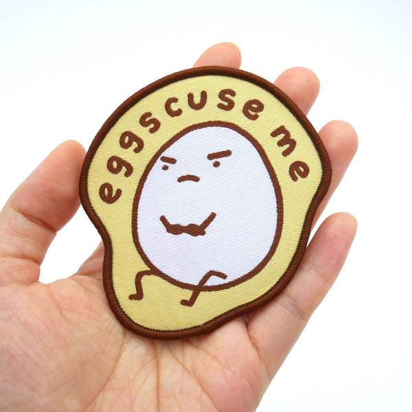 Eggscuse Me Iron-on Patch