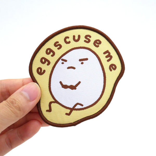 Eggscuse Me Iron-on Patch