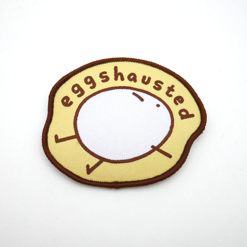 Eggshausted Iron-on Patch