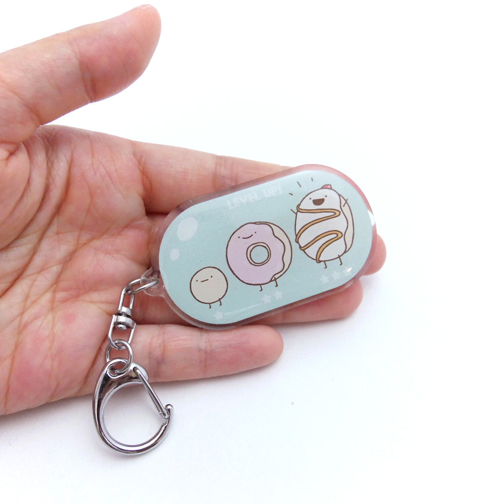 Food Evolution Donut Acrylic Keychain