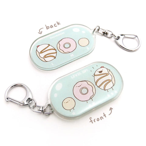 Food Evolution Donut Acrylic Keychain