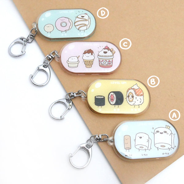 Food Evolution Donut Acrylic Keychain