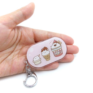 Food Evolution Ice Cream Acrylic Keychain