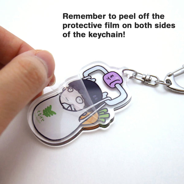 Mean Crab Keychain