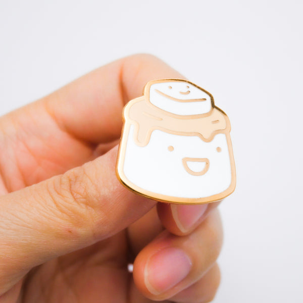 Milk Pudding Enamel Pin
