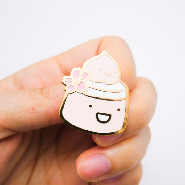Sakura Peach Jelly Enamel Pin