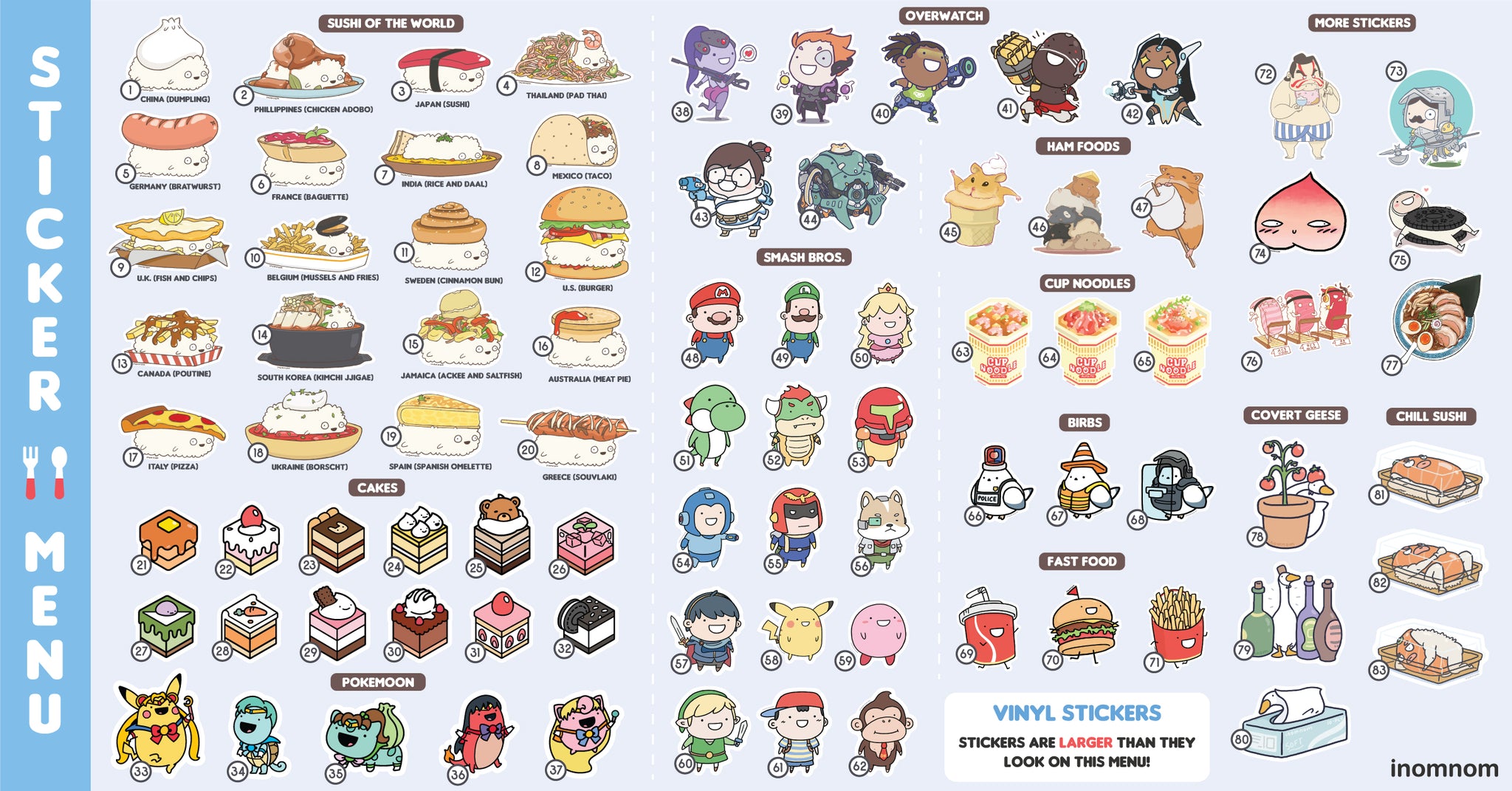 Vinyl Sticker Packs (Pick / Mystery)